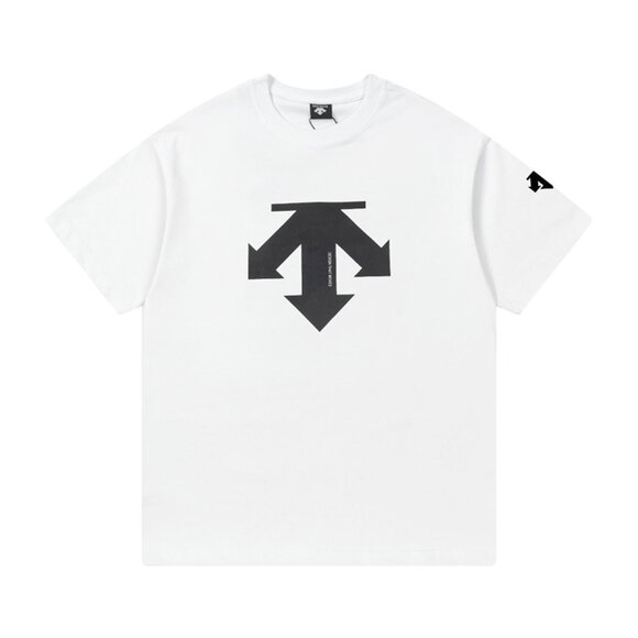 Descente Simple Back Logo Short-Sleeved T-Shirt White